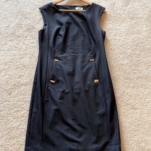 Calvin Klein dark gray dress